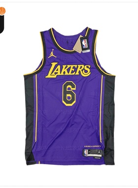 Jordan 詹姆斯 22-23赛季湖人队宣告 球员版 AU球衣 DQ0149-505