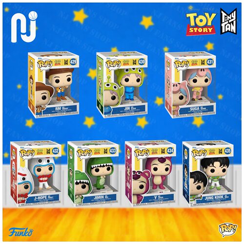 Funko Pop! 玩具总动员 ×防弹少年团（Tiny TAN） 公仔手办周边
