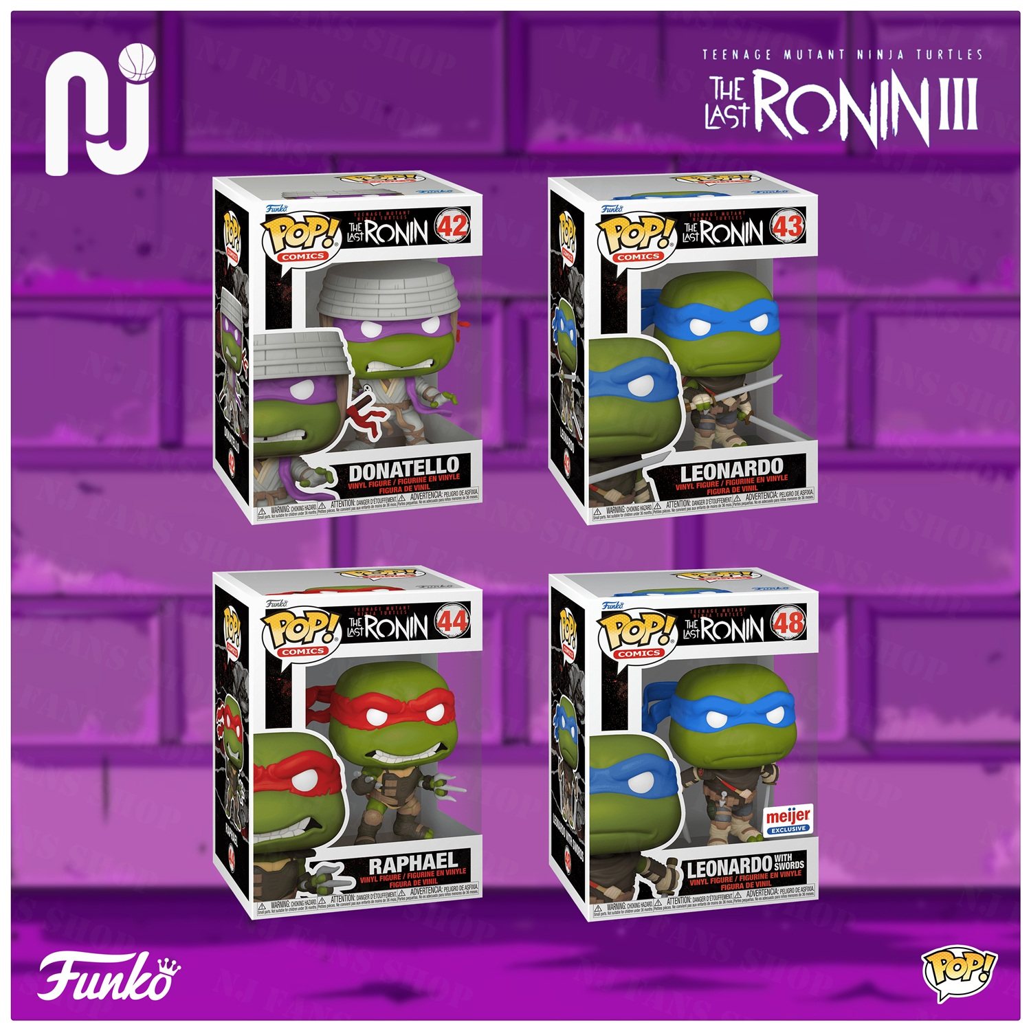 Funko Pop! TMNT/忍者神龟 The Last Ronin 最后的浪人 公仔手办