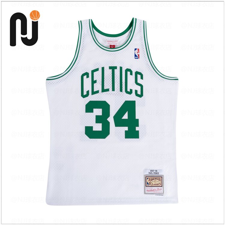 mitchell&ness mn 皮尔斯 0708赛季 凯尔特人 主场 球迷版sw球衣