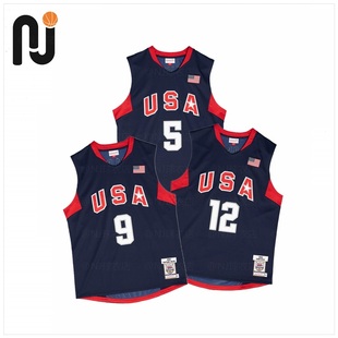 Mitchell&Ness MN 韦德/波什/基德 08年美国梦之队 球员版AU球衣