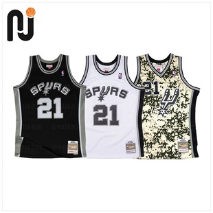 Mitchell&Ness MN 邓肯 Duncan 马刺主/客场 老兵节 球迷版SW球衣