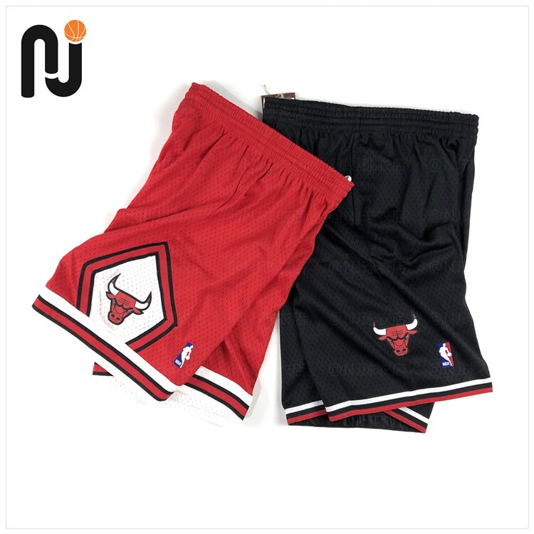Mitchell&Ness MN 公牛队客场 Youth 大儿童/青少年版SW球裤 刺绣