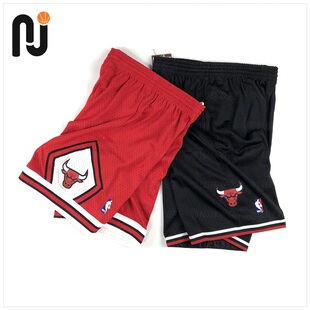 Mitchell&Ness MN 公牛队客场 Youth 大儿童/青少年版SW球裤 刺绣