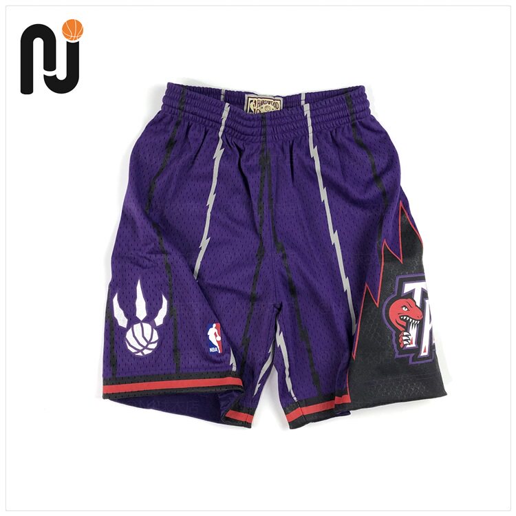 Mitchell&Ness MN 猛龙队客场 Youth 大儿童/青少年版SW球裤 刺绣