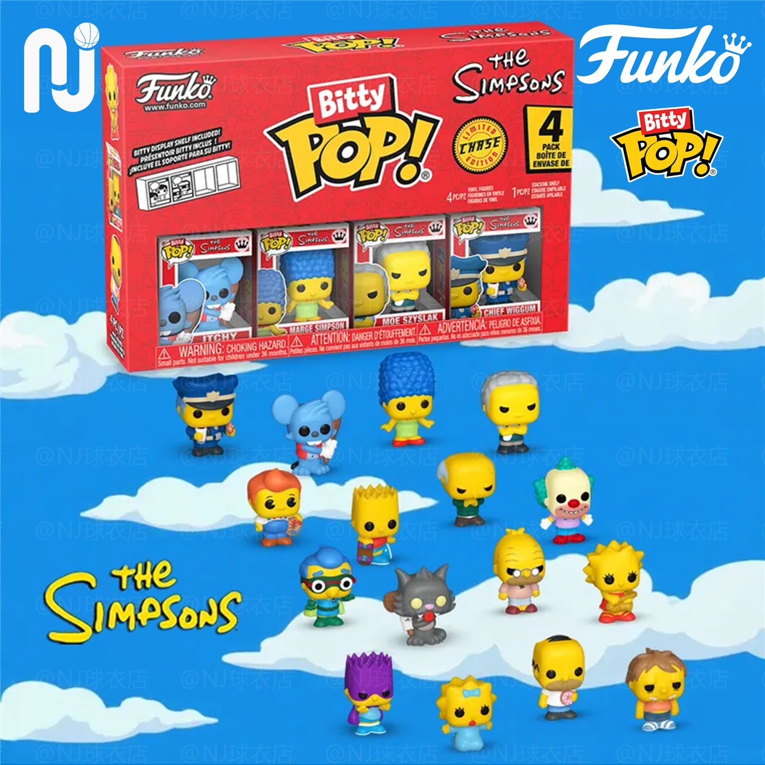 Funko Bitty Pop! The Simpsons/辛普森一家迷你手办套装潮玩盲盒