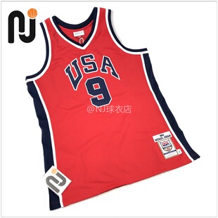 MitchellNess MN 迈克尔乔丹 Team USA 84年美国队 球员版 AU球衣