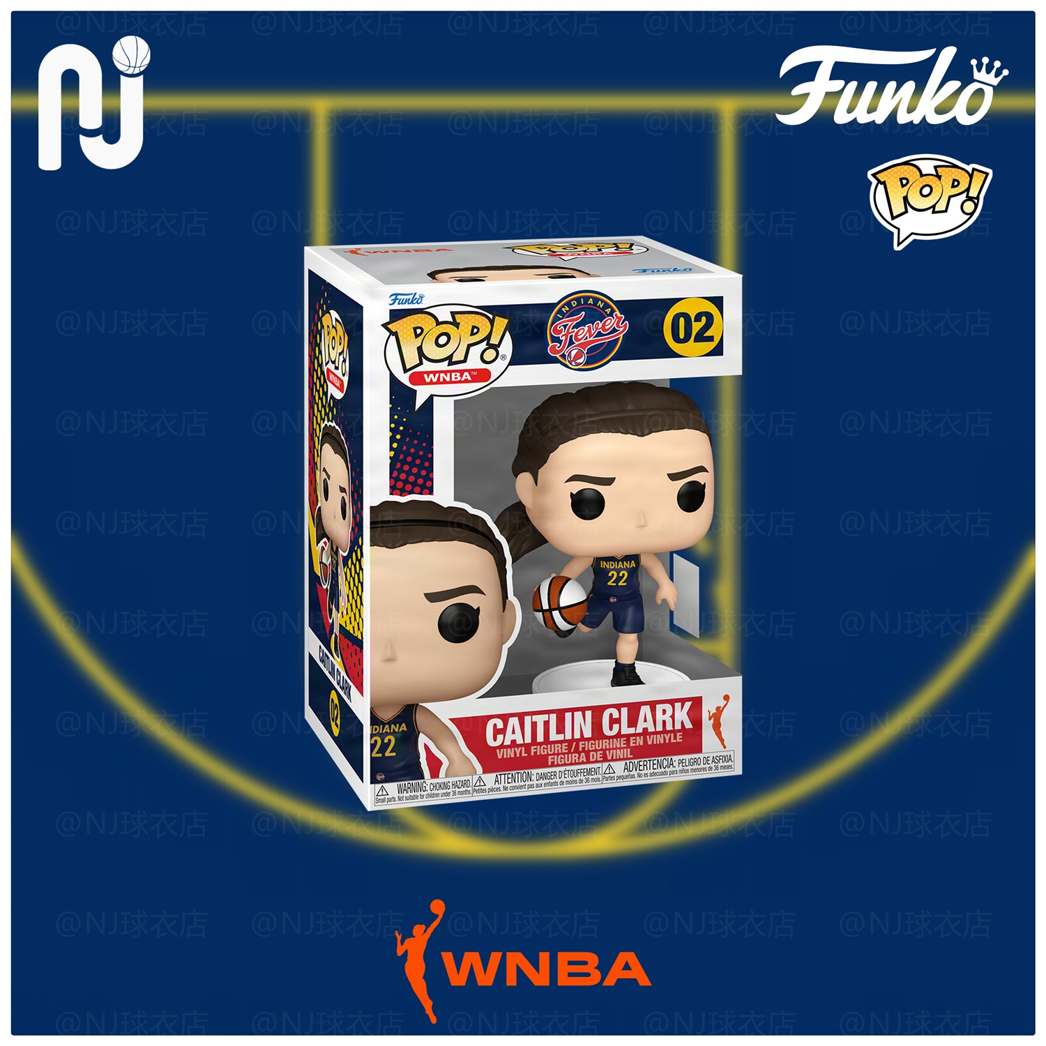Funko Pop! Caitlin Clark 克拉克 WNBA Q版公仔人偶潮流玩具手办