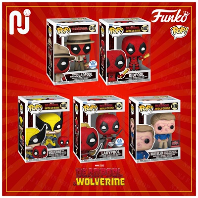 Funko Pop! Marvel/漫威 Deadpool/死侍 金刚狼 Q版人偶手办玩具