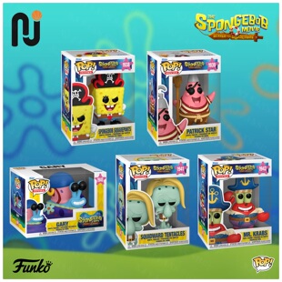 Funko Pop! 海绵宝宝电影 深海大冒险 派大星 公仔手办玩具摆件