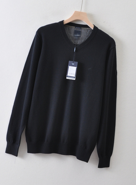 外贸法国单DANI*HEC*高duan男装~美利奴羊毛+棉毛衣 秋冬季针织衫