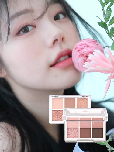 【Атмосфера корейская женщина】 Корейский рынок цветов BBIA 6 Цветные матовые тени для век 04 Губная помада.