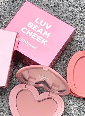 【冷门白桃清纯感】韩国Lilybyred爱心心形单色腮红膏01/02/05/06