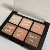 dinto六色眼影盘显色哑光珠光卧蚕提亮自然蜜桃706 气果汁色 元