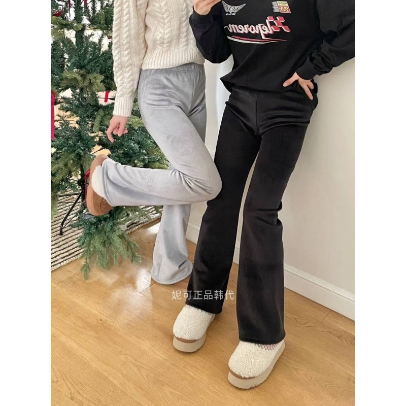 妮可家包邮韩国东大门正品代购秋冬新款保暖百搭灯芯绒加绒休闲裤