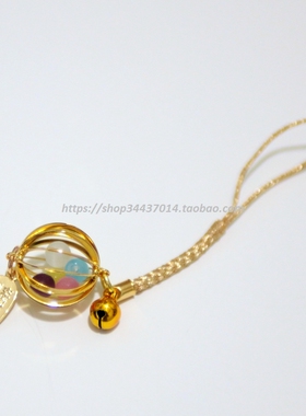金色手机链手机链灯笼球