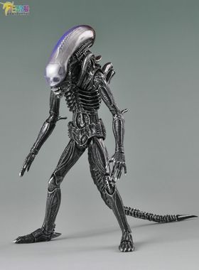 万代 SHM 异形大战铁血战士 可动手办 玩具 模型 Alien Big Chap