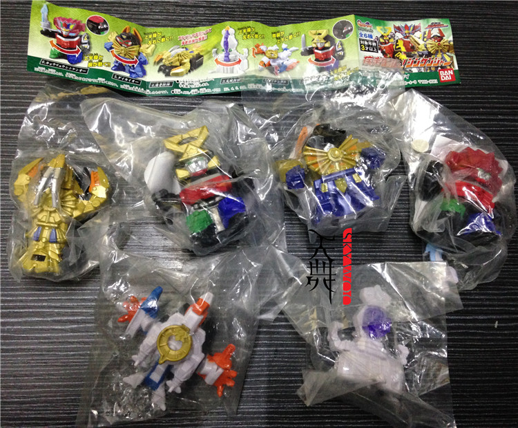 万代 侍战队真剑者 机器人 折神合体 变身器 真剑王 食玩扭蛋