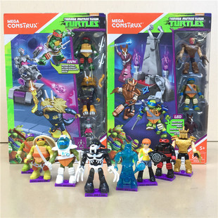 美家宝 忍者神龟 神龟车 Mega 积木玩具 美高 拼装 可动人偶 Bloks
