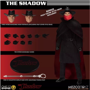 MEZCO 蚂蚁 1/12 魅影奇侠 暗夜长影 The Shadow 配件武器手型