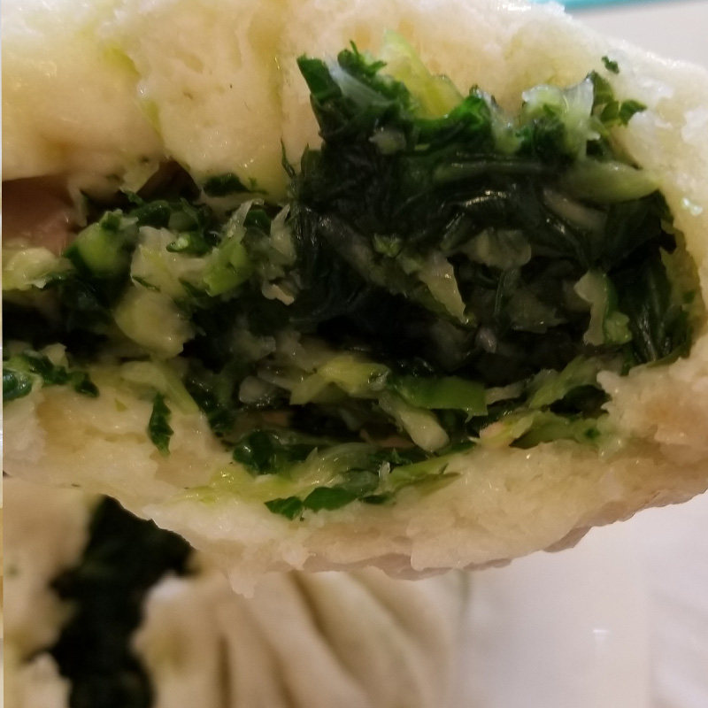 荠菜包子 野菜包子 高邮酒楼现做发 5只一袋新鲜大包