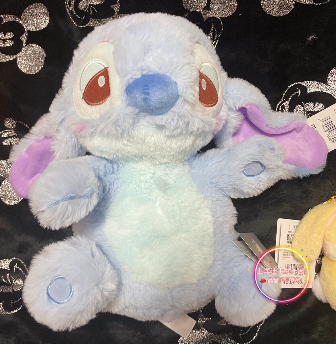 상하이 디즈니 국내 구매 좋은 꿈 스티치 루시퍼 슬리피 인형 키체인