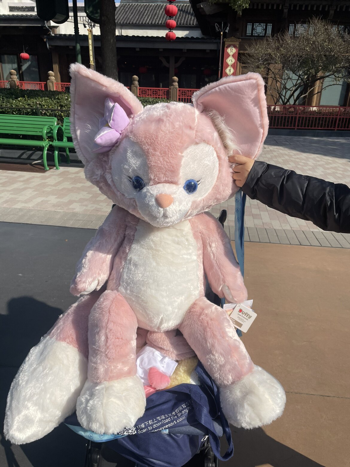 상하이 디즈니랜드 구매 복권 L 리나 벨 인형 M 베다 지 거대 인형