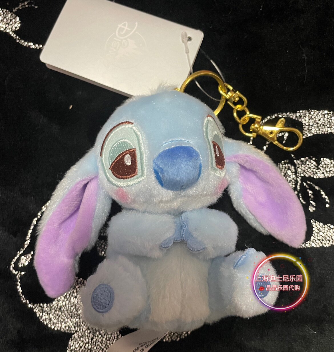 상하이 디즈니 국내 구매 좋은 꿈 스티치 루시퍼 슬리피 인형 키체인