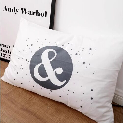 【清仓特价】纯棉枕套定位印图案隐形拉链款