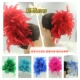 舞蹈表演羽毛头花五彩毛条蓬松颜色靓丽比赛头饰佩戴简单舞台饰品