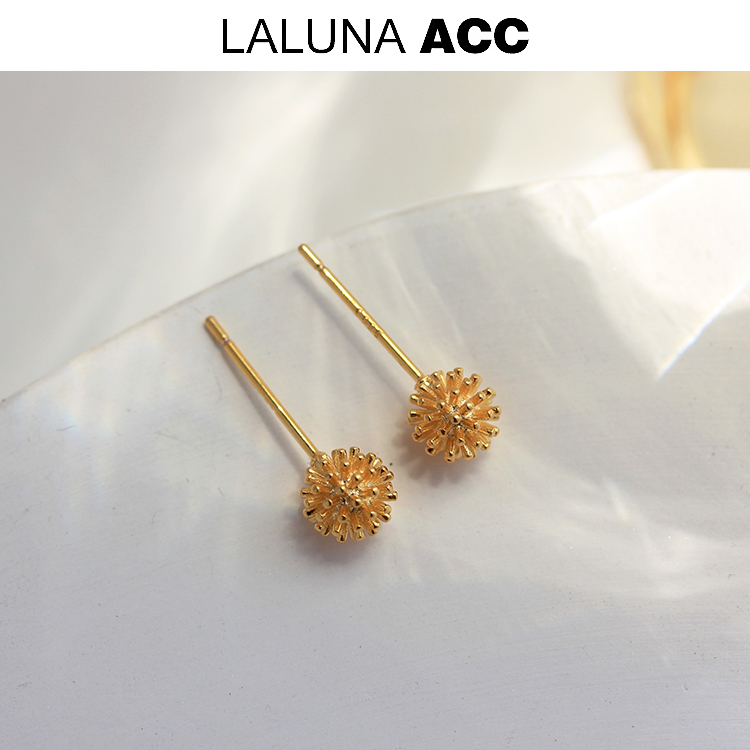 森系小清新蒲公英耳钉小众设计感精致小巧耳环日常通勤百搭养耳洞