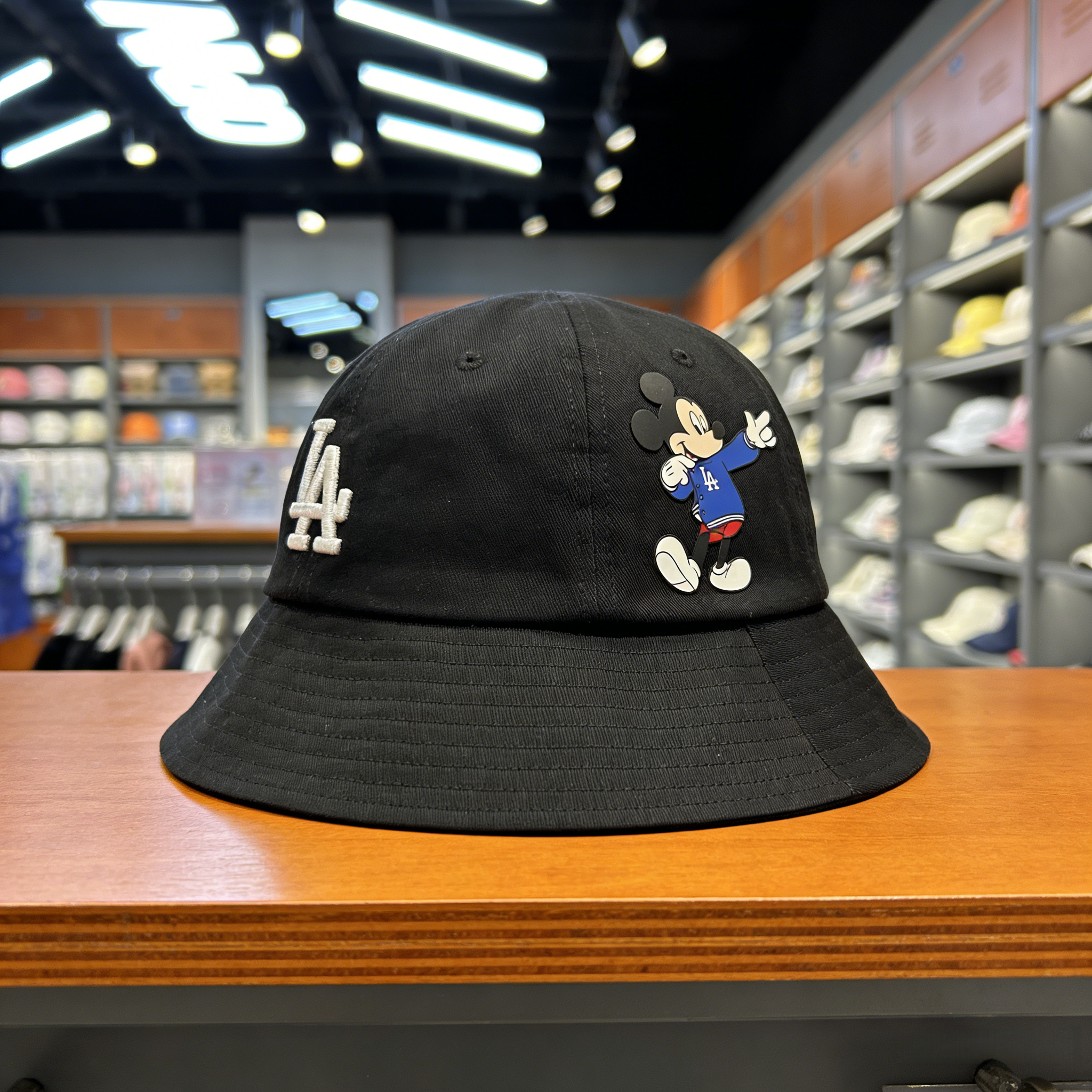 MLB迪士尼联名夏季透气渔夫帽