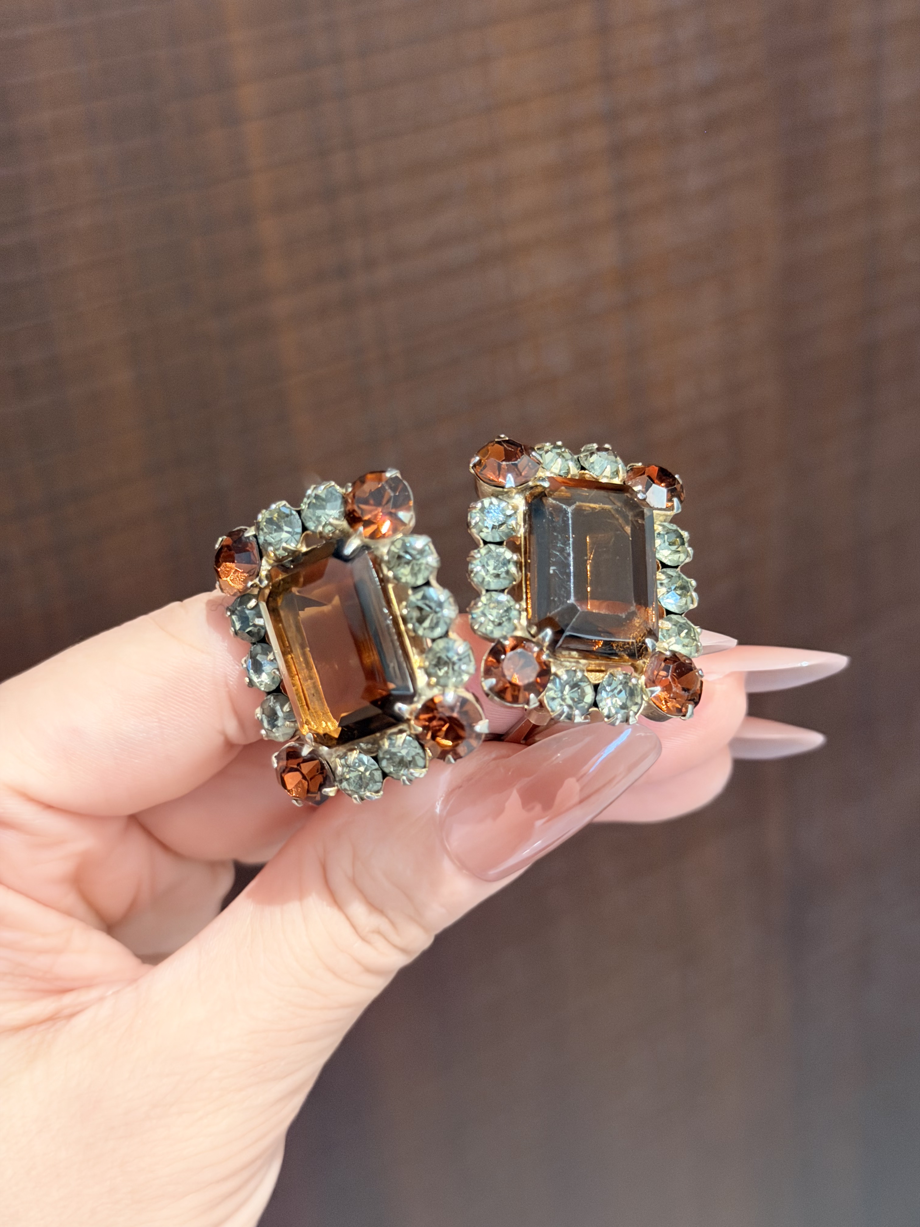 中古不退换｜Juliana ｜巧克力冰糖耳夹