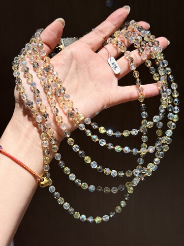 中古不退换｜西德多层水晶方扣项链