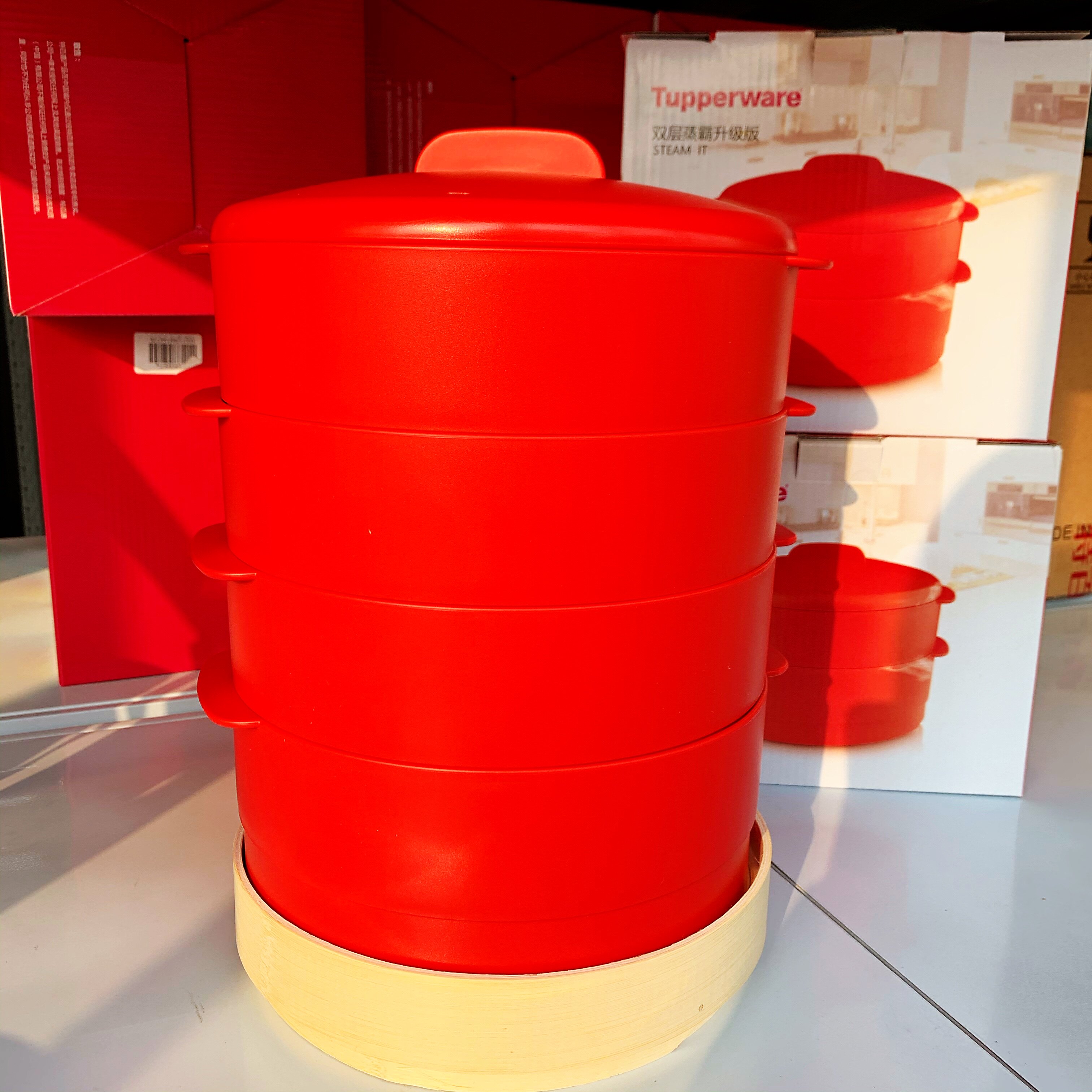 特百惠 双层蒸霸 升级版 多层叠高家用蒸笼 蒸屉 蒸格 新款 正品