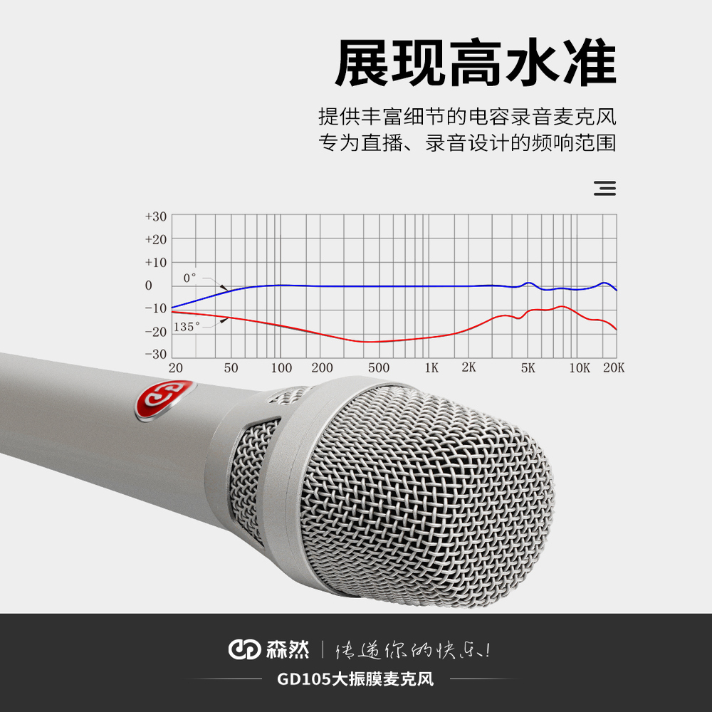 手机唱歌专用大振膜话筒