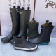高筒腰帮成人户外防水靴外贸尾单特价 胶套鞋 橡胶防滑 男雨鞋 钓鱼鞋