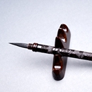 ［2025年新f－50黑檀木胎毛笔带帽线刻云龙或云凤］新生儿纪念品