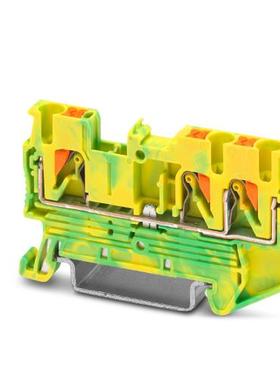 菲尼克斯 直通式一进二出 PT2.5-TWIN-PE  订货号3209565接地端子