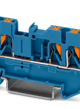 菲尼克斯 直通式接线端子；PT 2,5-TWIN BU 订货号3209552