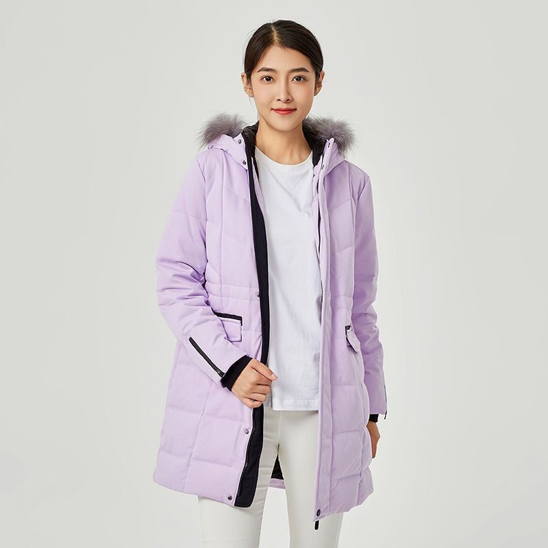 特价清仓鹅绒服 思凯乐户外男女中长款针织羽绒服厚款保暖正品