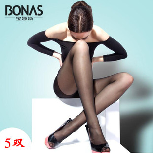 5双 防脱丝袜连裤 袜15D加档超薄春夏季 防勾丝打底袜黑肉肤色袜 包邮