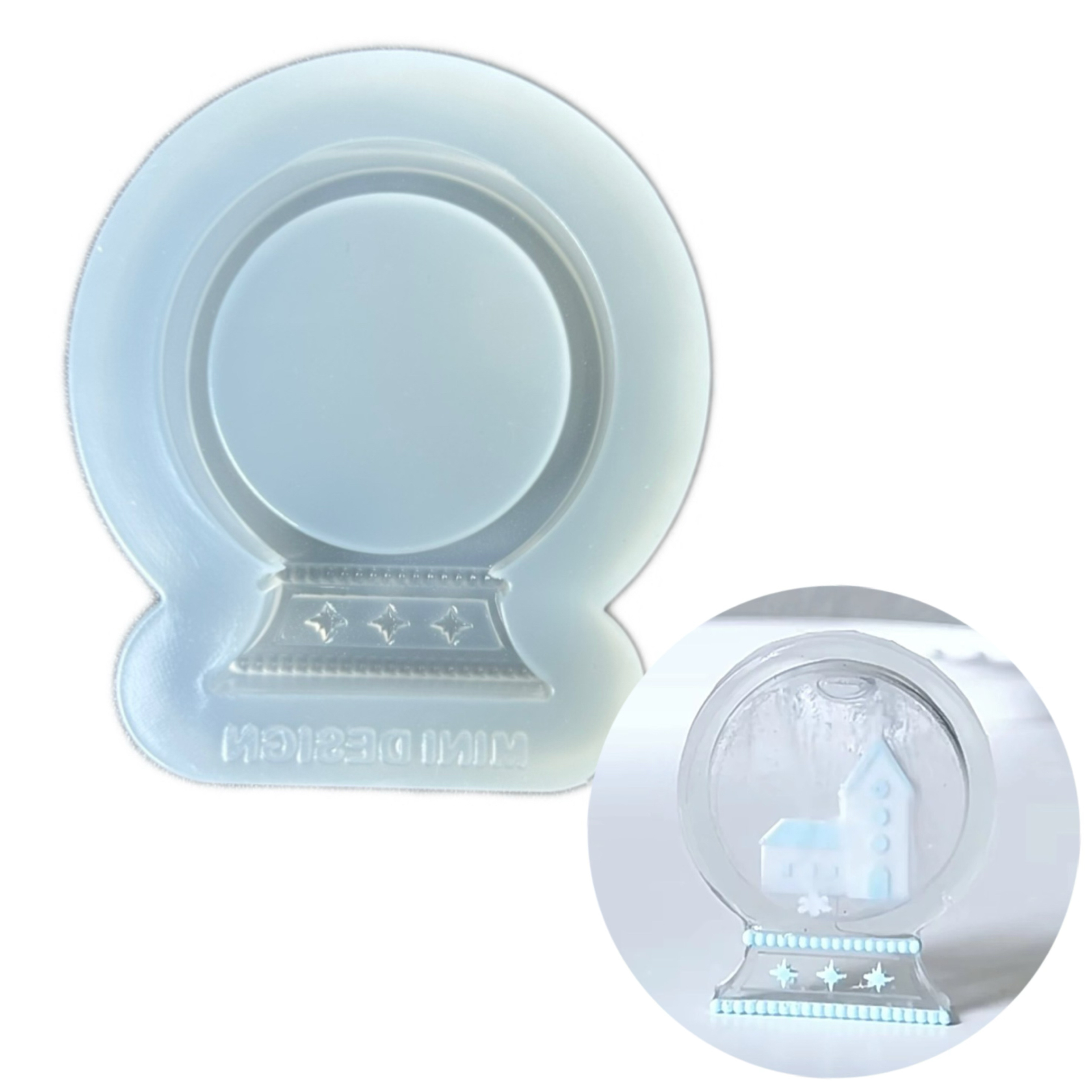 DIY手工许愿瓶流沙模具树脂uv水晶滴胶钥匙扣迷你挂件硅胶模具