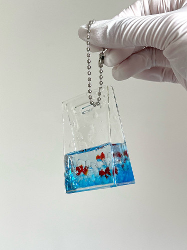 DIY手工手提袋模具树脂uv水晶滴胶钥匙扣迷你挂件硅胶模具