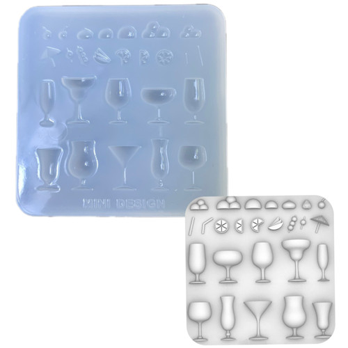 DIY手工饮品杯子模具ab树脂uv水晶滴胶钥匙扣迷你挂件硅胶模具 - 封面