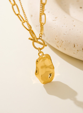 DASEIN ACC欧美复古OL通勤风双层链异形巴洛克项链女INS高级饰品