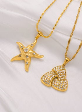 【DASEIN】2025早春现代波普风时尚通勤温婉小金珠Choker海星项链