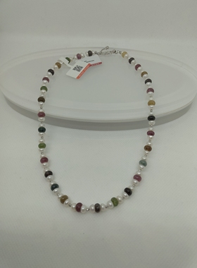 两款不挑人的百搭款，碧玺款清新治愈，虎眼石款复古松弛项链