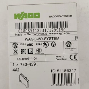 WAGO万可模块750－459 ，。(议价)