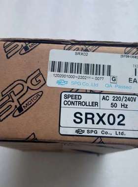 SPG调速器SRX02 AC220240V 询议价